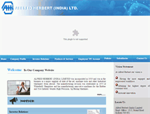 Tablet Screenshot of alfredherbert.co.in